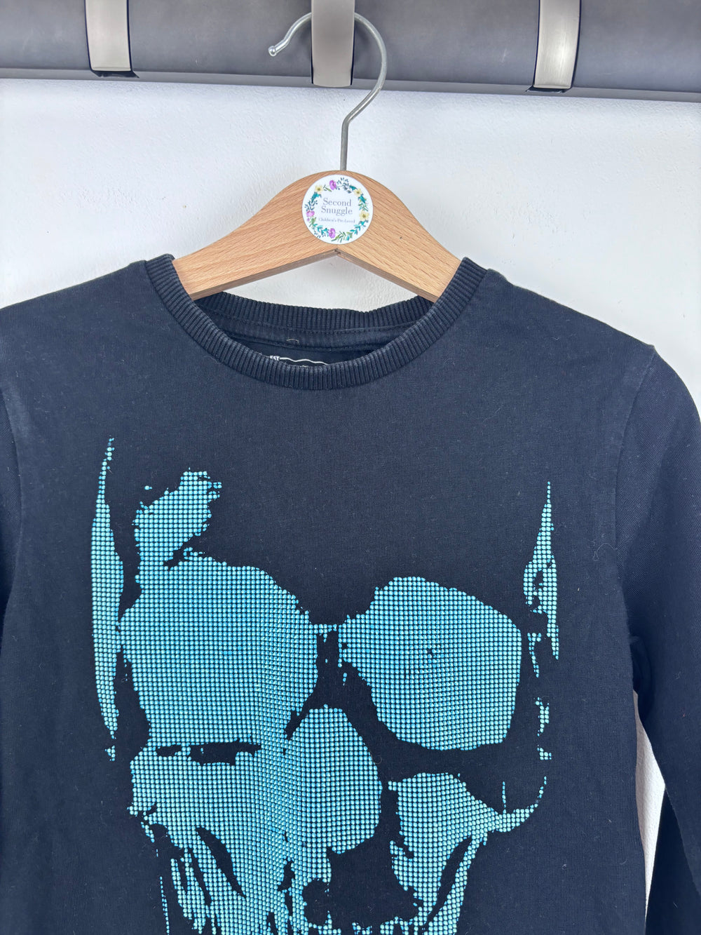 Next Skull Graphic Long Sleeve Top 3 Years-Tops-Second Snuggle Preloved