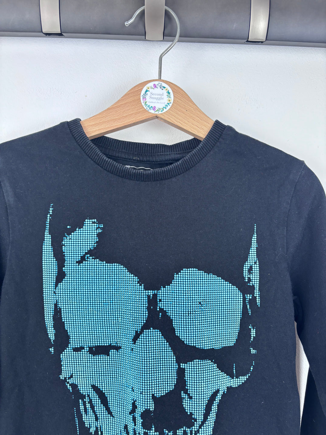 Next Skull Graphic Long Sleeve Top 3 Years-Tops-Second Snuggle Preloved