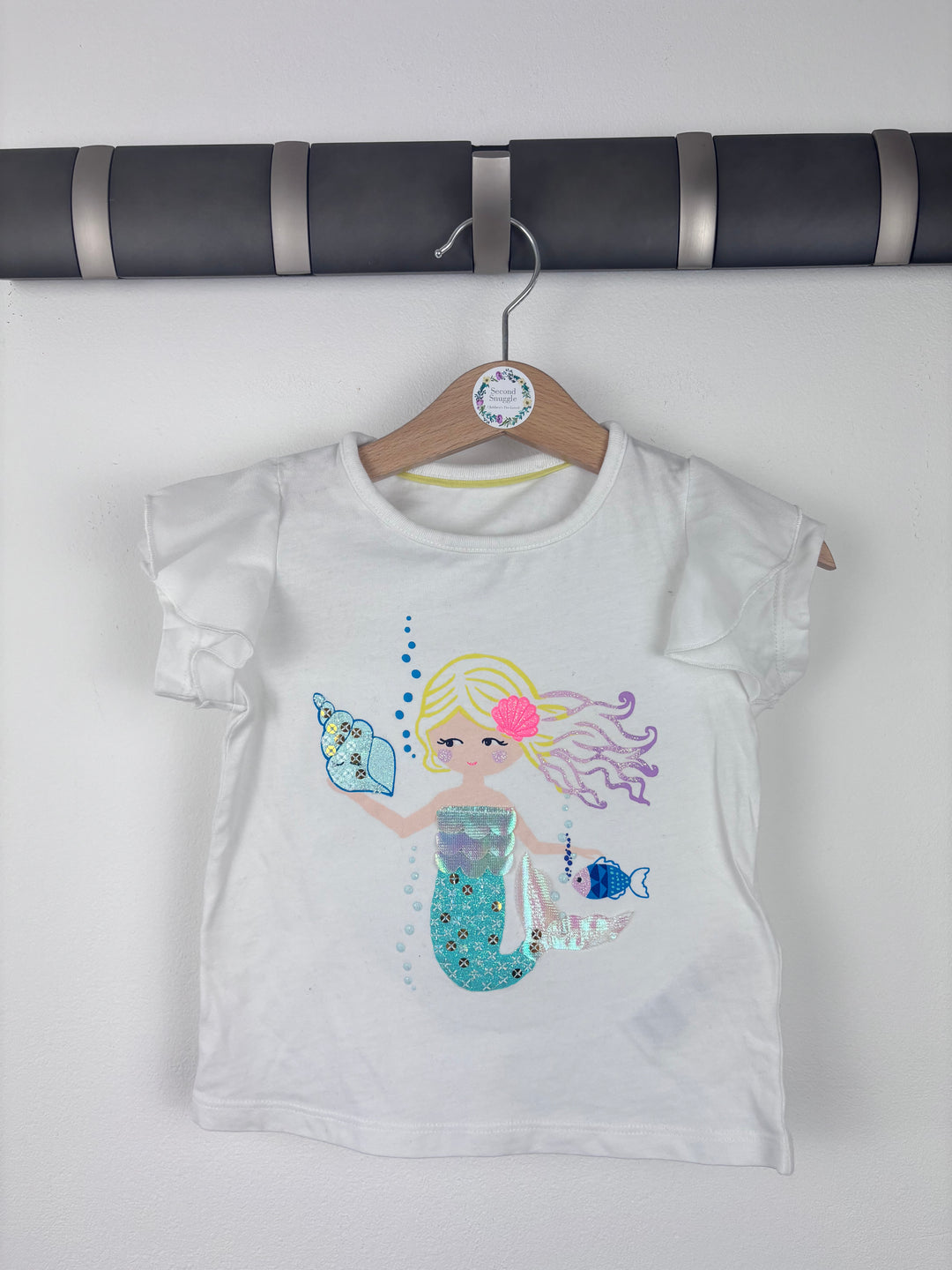 M&S Mermaid T-Shirt 12–18 Months-Tops-Second Snuggle Preloved