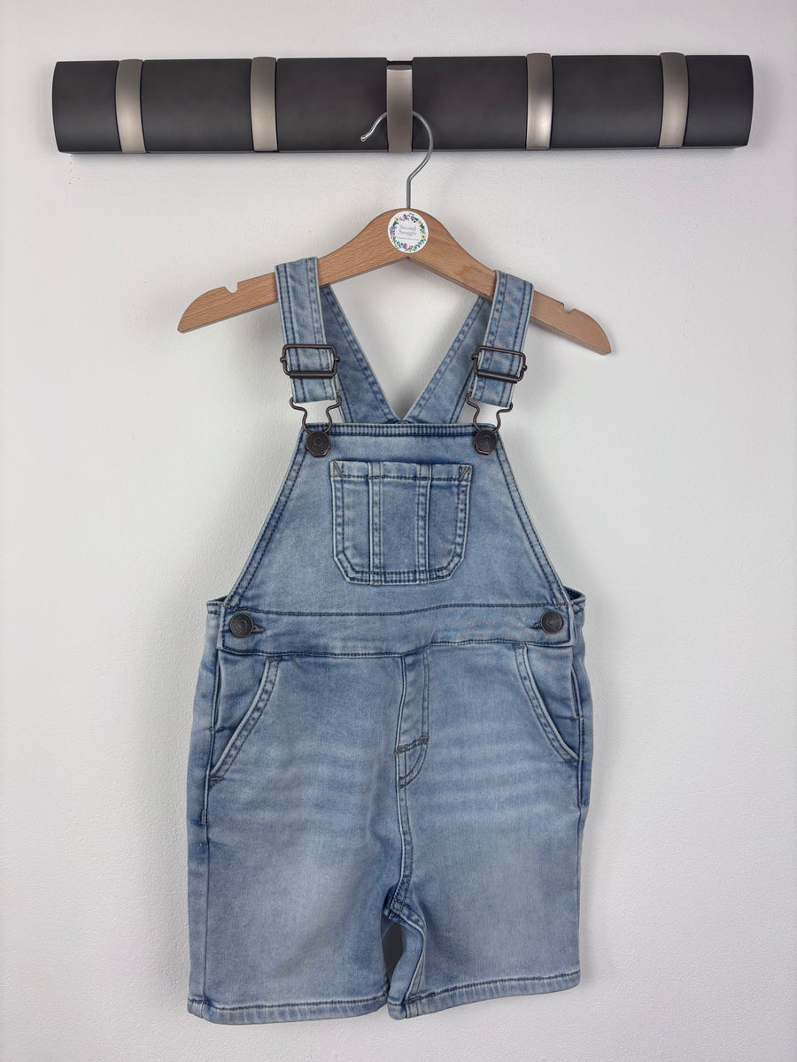 Next Short Denim Dungarees 2-3 Years-Dungarees-Second Snuggle Preloved