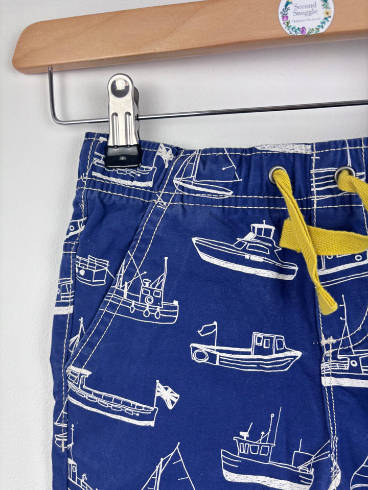 Mini Boden Boat Print Shorts 4 Years-Shorts-Second Snuggle Preloved