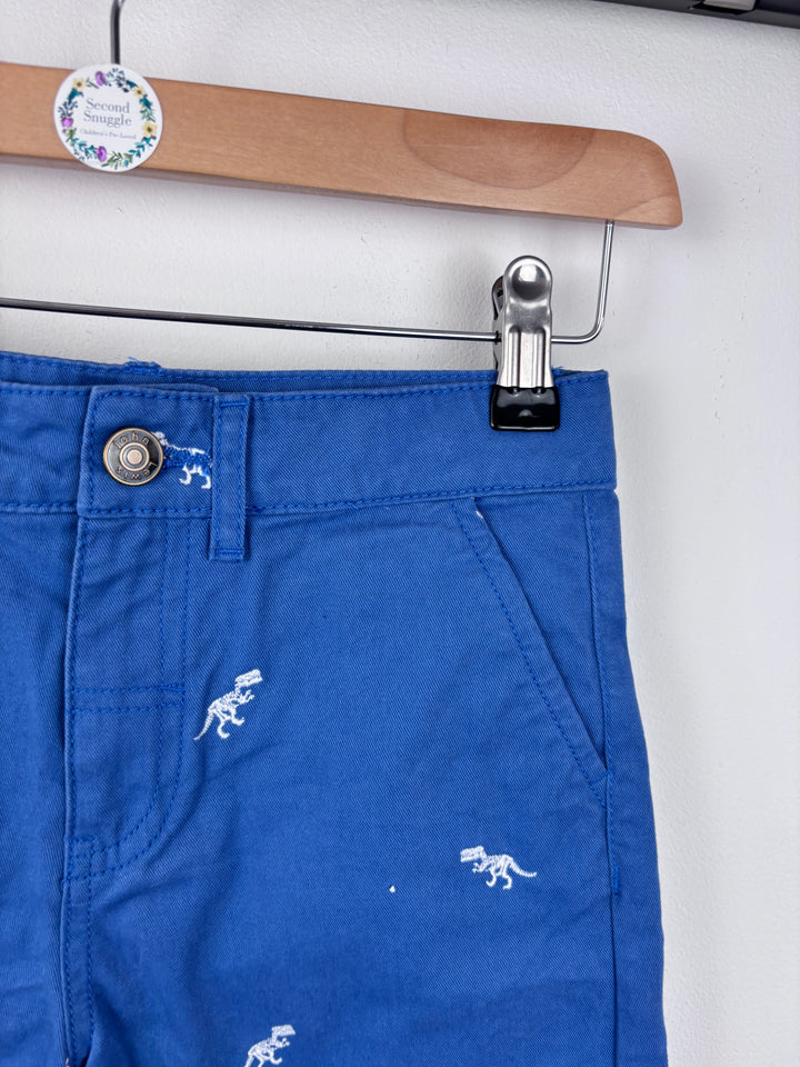 John Lewis Blue Dino Shorts 8 Years-Shorts-Second Snuggle Preloved