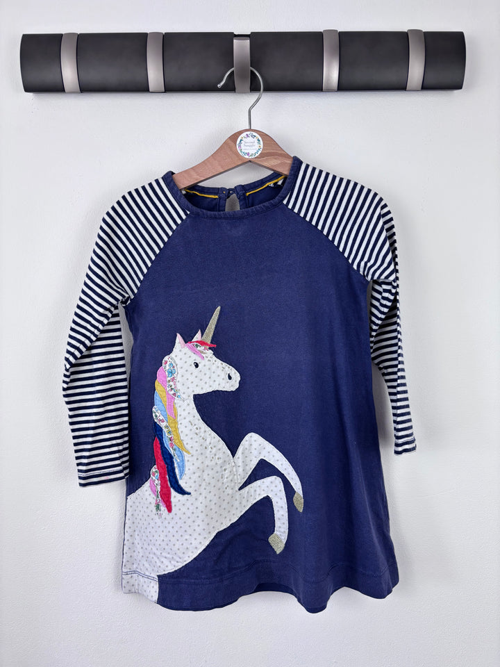 Mini Boden Navy Unicorn Appliqué Top 2-3 Years - PLAY-Dresses-Second Snuggle Preloved