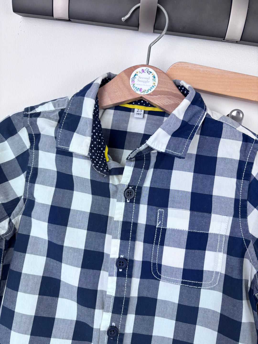 M&S and Next Smart Check Shirt and Trousers Set 2-3 Years-Sets-Second Snuggle Preloved