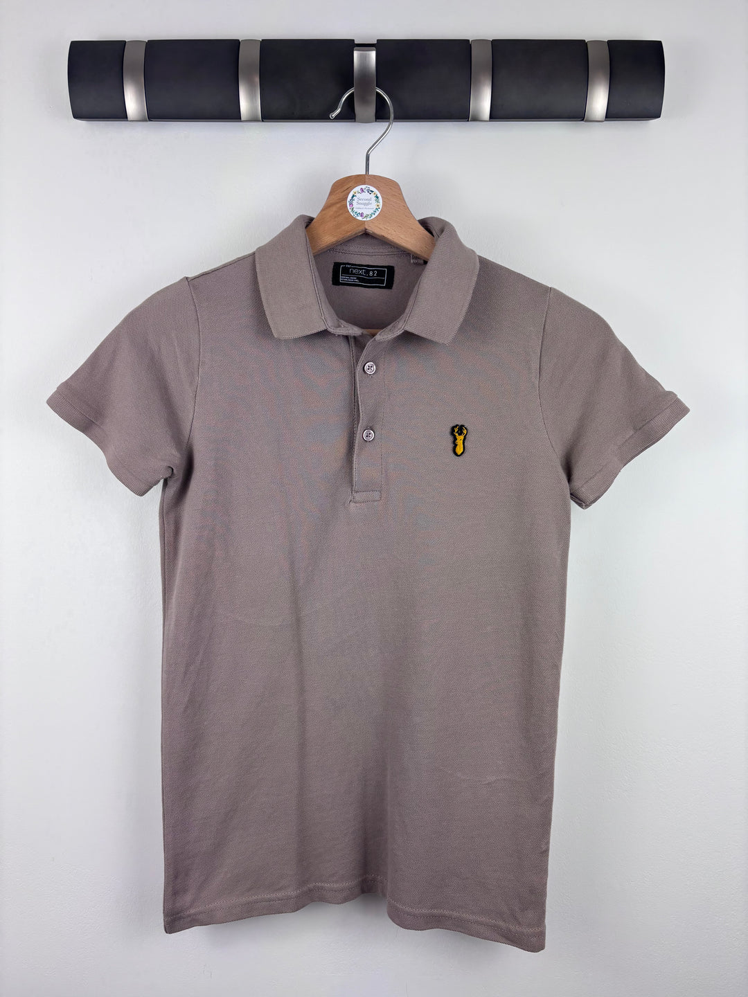 Next Taupe Polo Shirt 9–10 Years-Tops-Second Snuggle Preloved