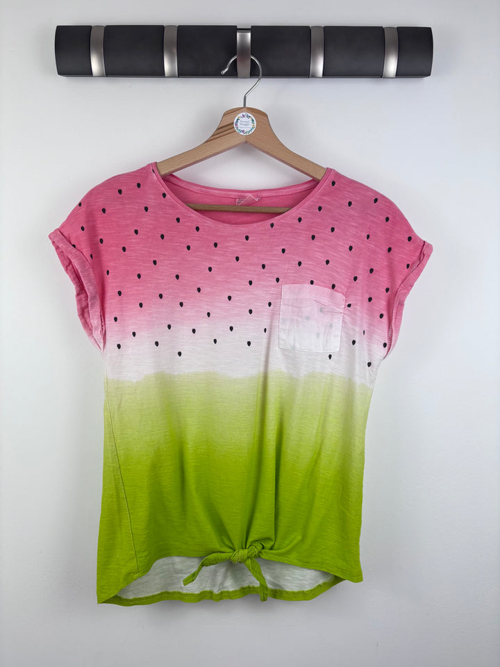 Zara Watermelon Print T-Shirt 13-14 Years-Tops-Second Snuggle Preloved