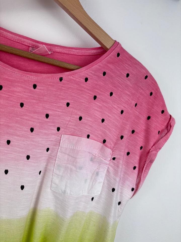 Zara Watermelon Print T-Shirt 13-14 Years-Tops-Second Snuggle Preloved