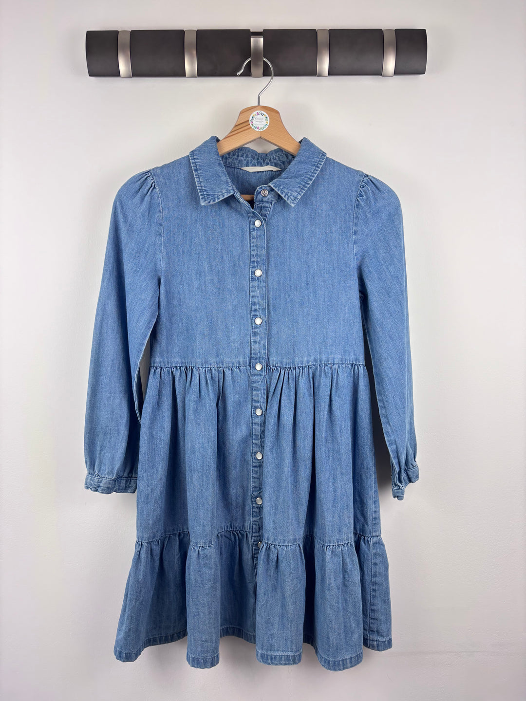 John Lewis Denim Shirt Dress 9-10 Years-Dresses-Second Snuggle Preloved