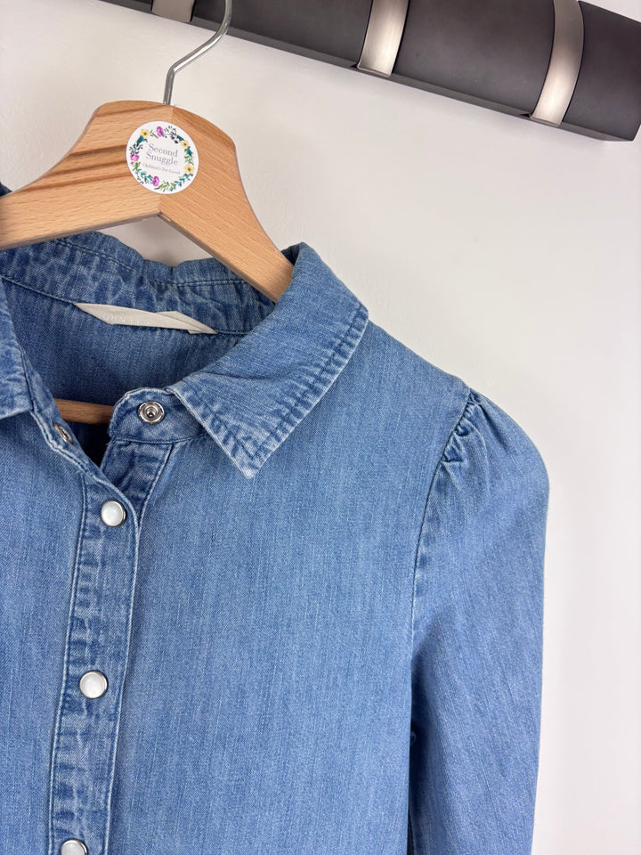 John Lewis Denim Shirt Dress 9-10 Years-Dresses-Second Snuggle Preloved