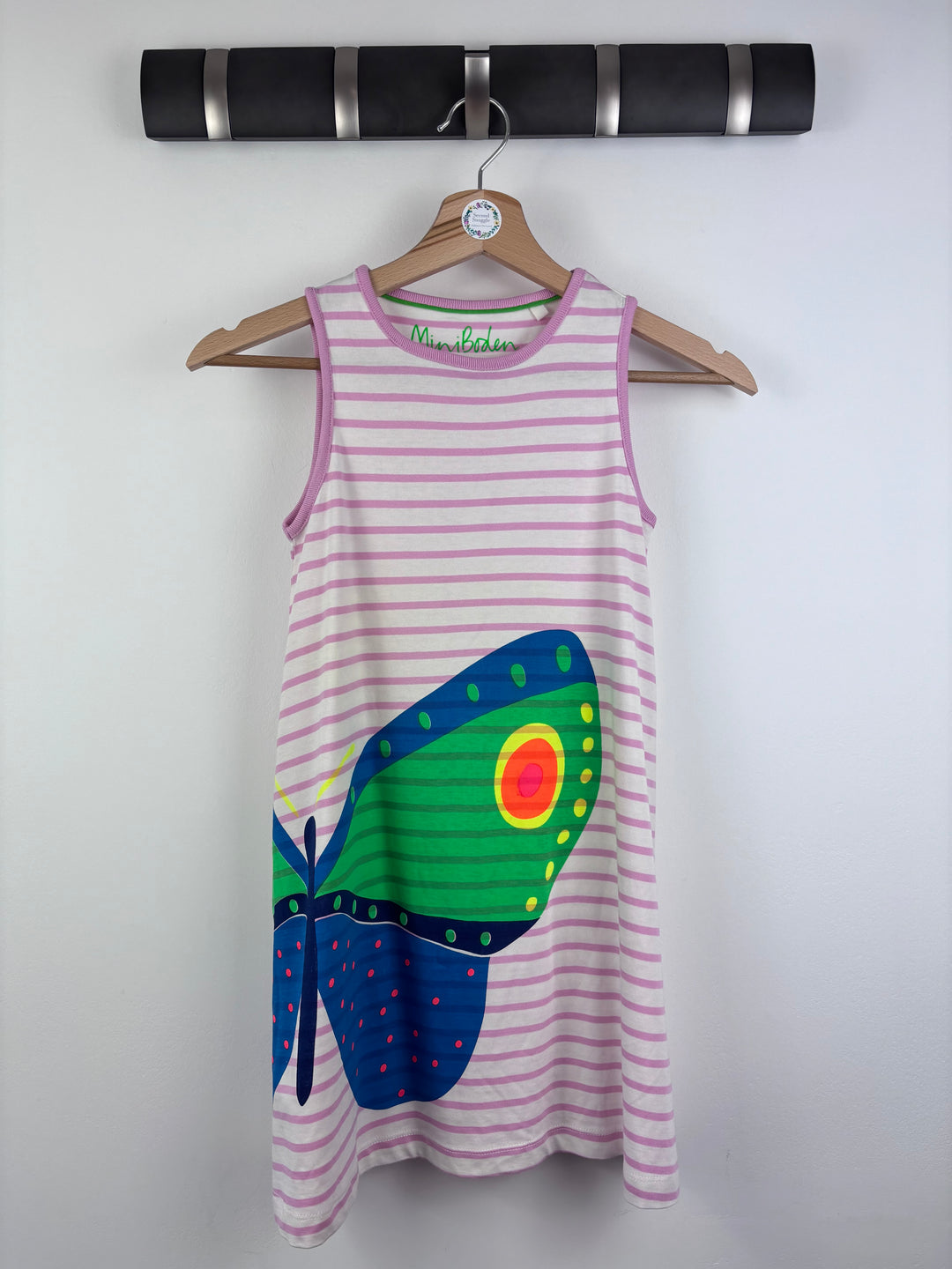 Mini Boden Butterfly Stripe Dress 9-10 Years-Dresses-Second Snuggle Preloved
