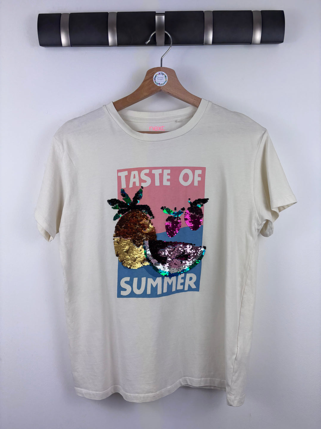 Next Sequin Fruit T-Shirt 13 Years-Tops-Second Snuggle Preloved