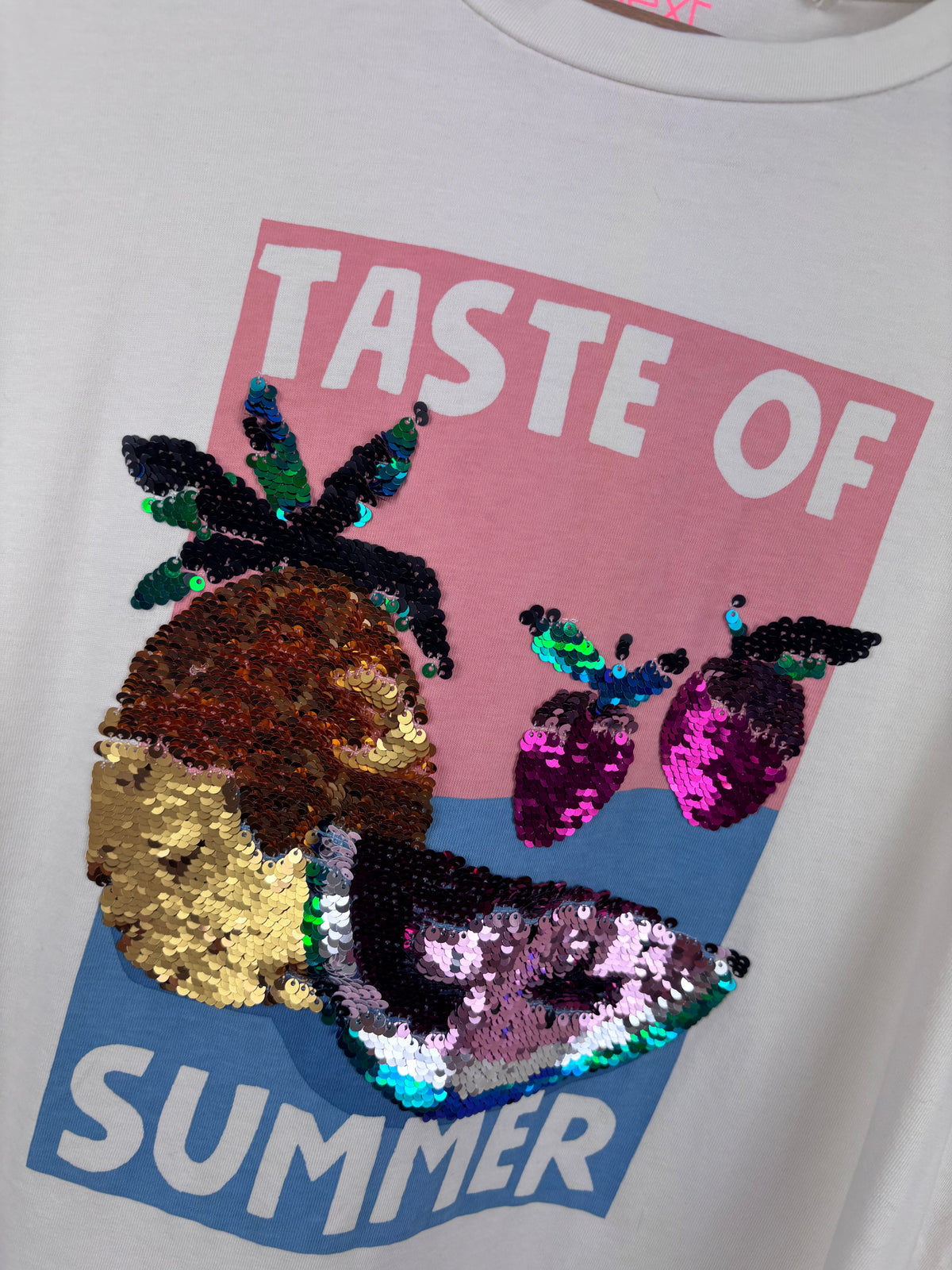 Next Sequin Fruit T-Shirt 13 Years-Tops-Second Snuggle Preloved