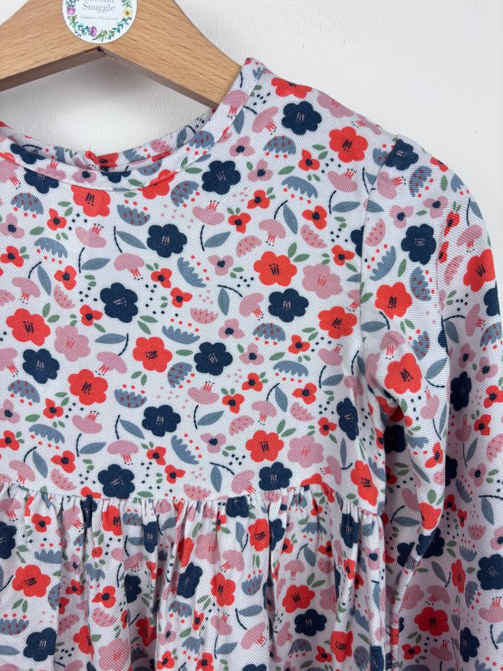 M&S Floral Long Sleeve Dress 18–24 Months-Dresses-Second Snuggle Preloved