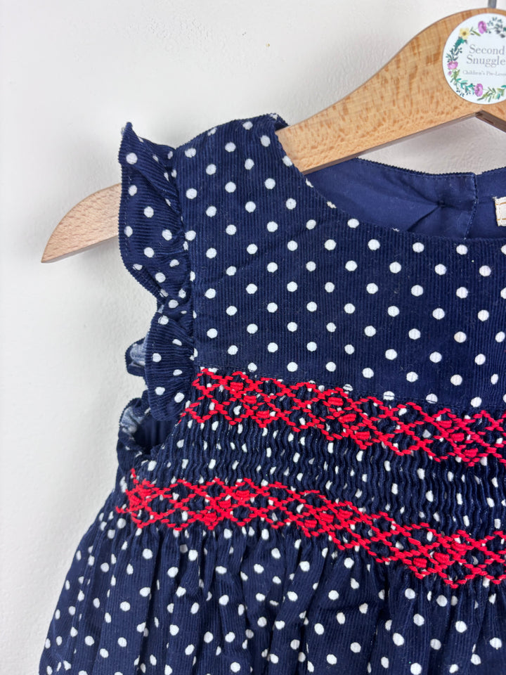John Lewis Navy Polka Dot Dress 12–18 Months-Dresses-Second Snuggle Preloved