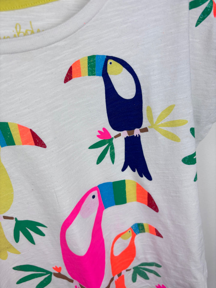 Mini Boden Toucan Print T-Shirt 9–10 Years-Tops-Second Snuggle Preloved