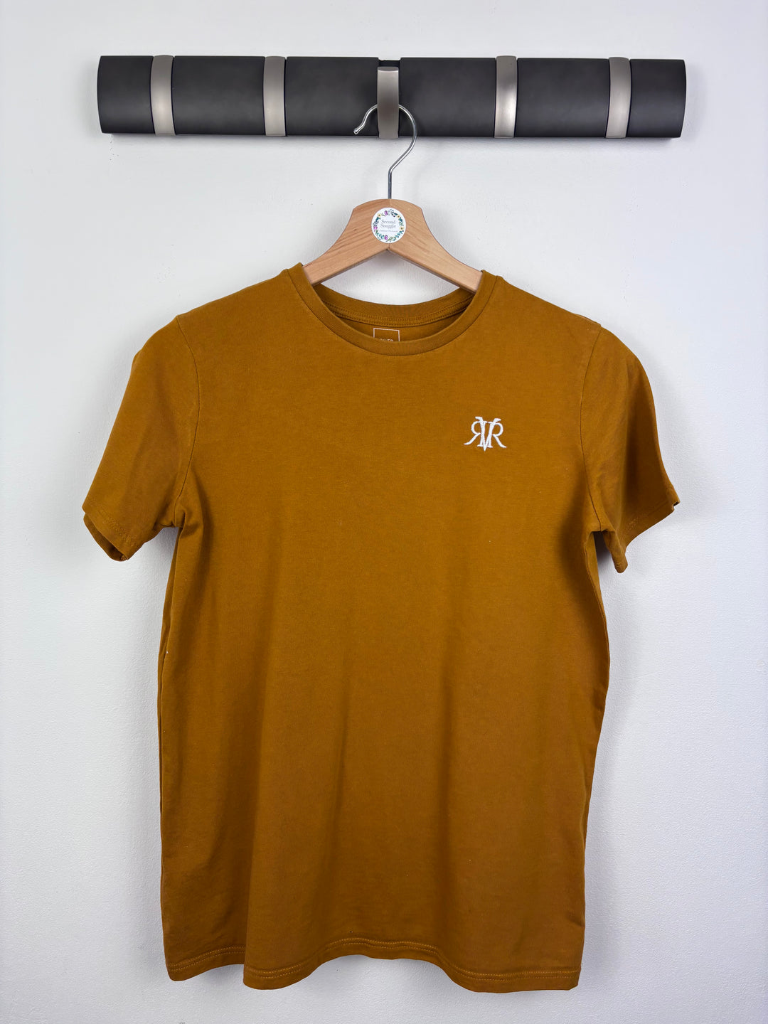 River Island Mustard Logo T-Shirt 11–12 Years-Tops-Second Snuggle Preloved