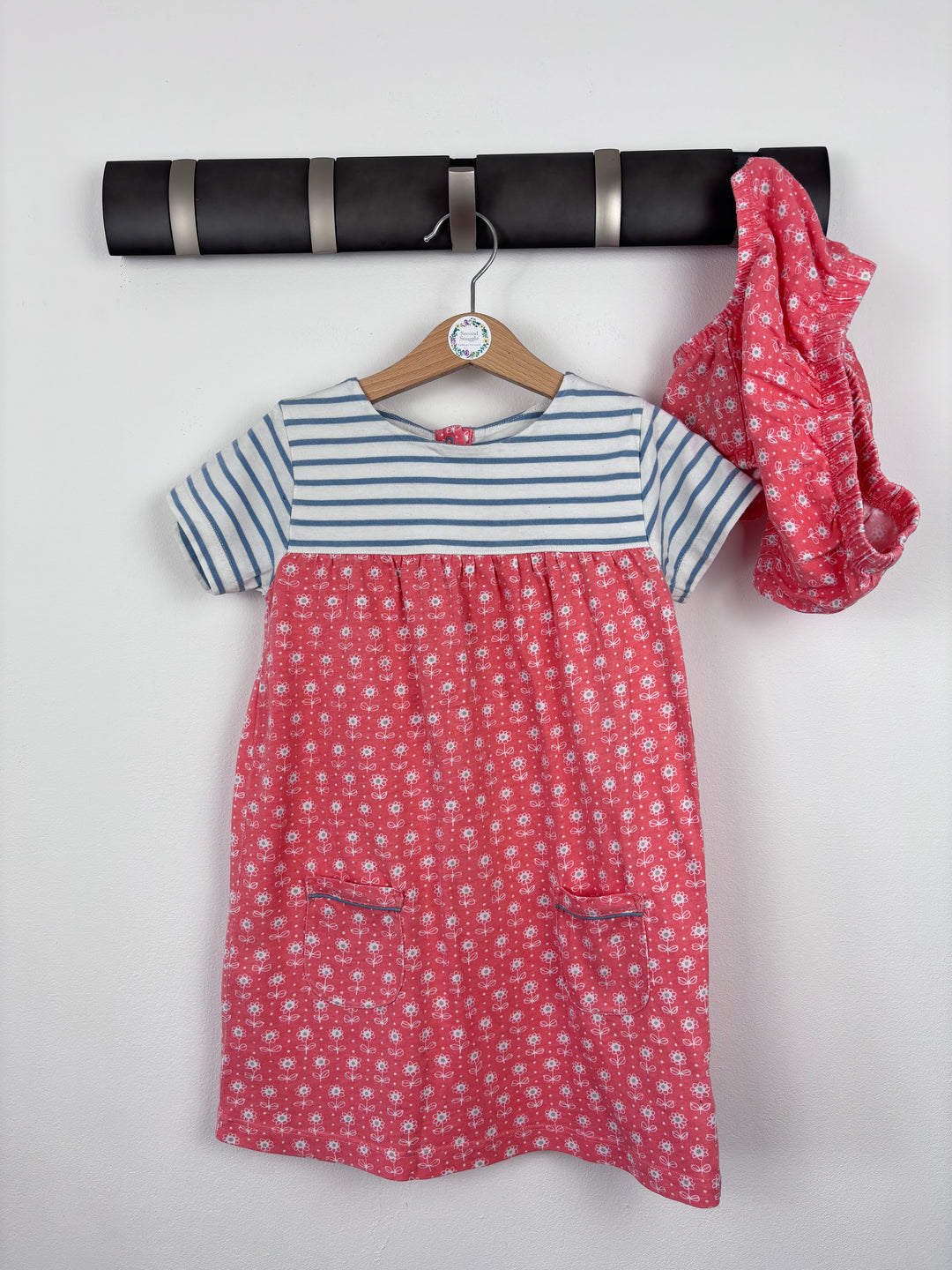 Baby Boden Striped and Floral Dress 3-4 Years-Dresses-Second Snuggle Preloved