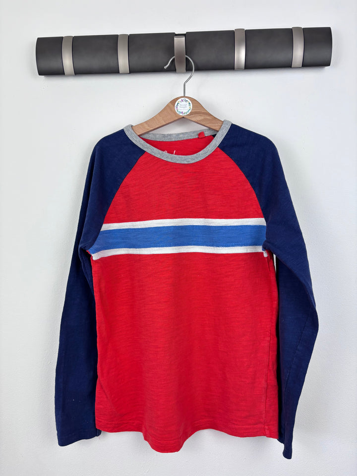 Boden Long Sleeve Stripe Panel Top 9-10 Years-Tops-Second Snuggle Preloved