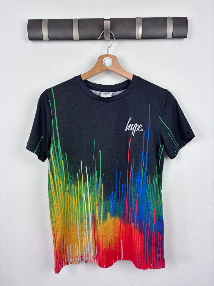 Hype Rainbow Drip T Shirt 13 Years-Tops-Second Snuggle Preloved