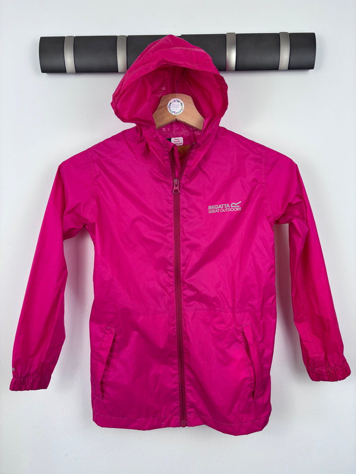 Regatta Pink Raincoat 7-8 Years-Coats-Second Snuggle Preloved