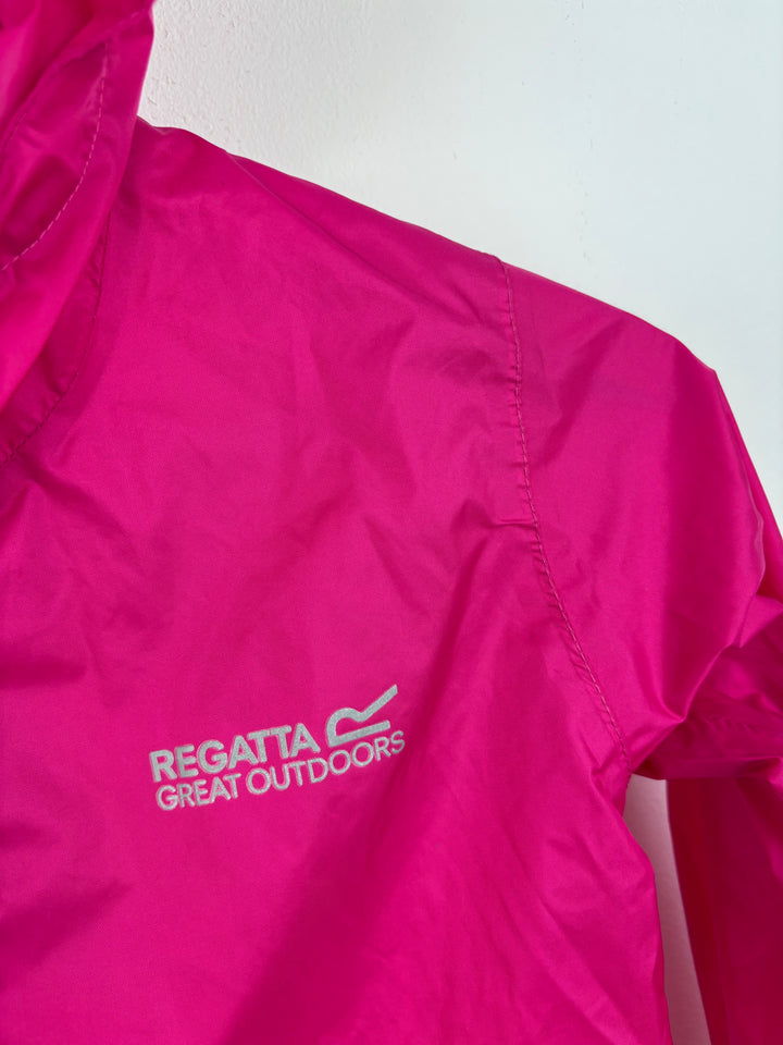 Regatta Pink Raincoat 7-8 Years-Coats-Second Snuggle Preloved