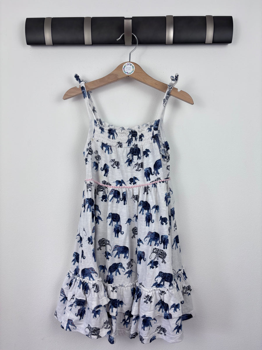 Mantaray Elephant Print Dress 6-7 Years-Dresses-Second Snuggle Preloved
