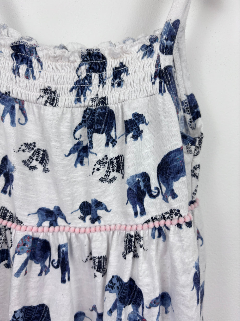 Mantaray Elephant Print Dress 6-7 Years-Dresses-Second Snuggle Preloved