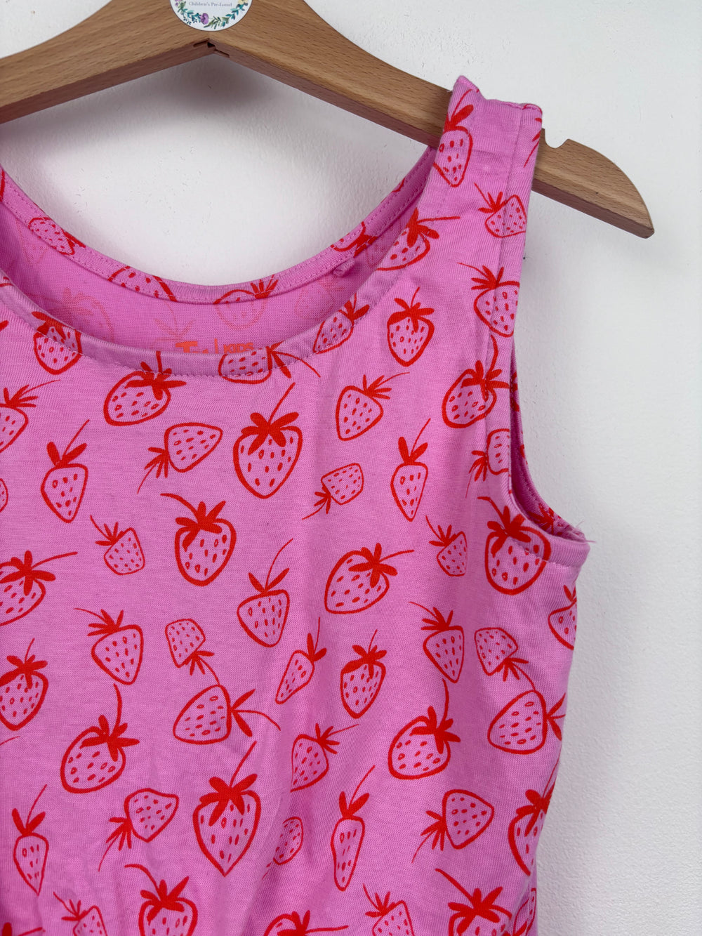 Tu Strawberry Playsuit 7 Years-Play Suits-Second Snuggle Preloved