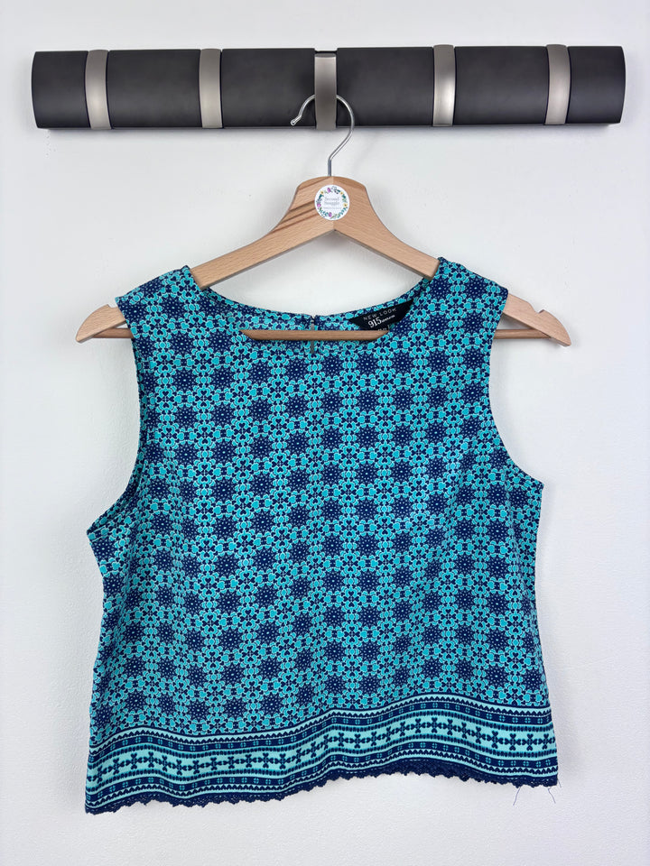New Look Blue Crop Top 12-13 Years-Tops-Second Snuggle Preloved