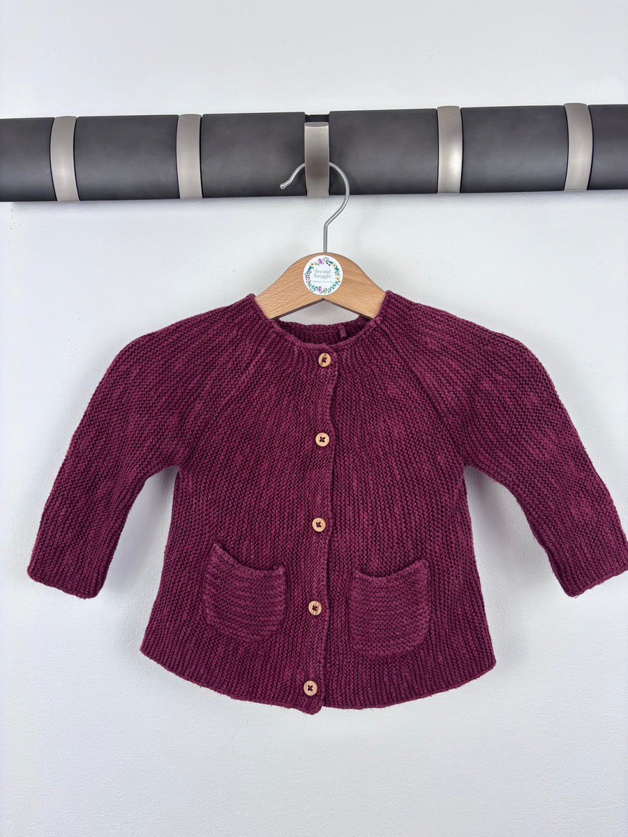 Tu Purple Cardigan 0-3 Months-Cardigans-Second Snuggle Preloved