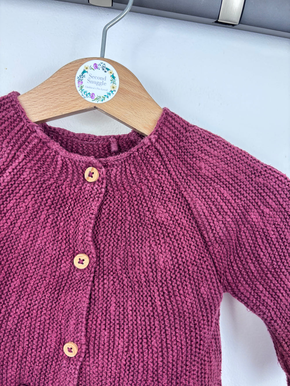 Tu Purple Cardigan 0-3 Months-Cardigans-Second Snuggle Preloved