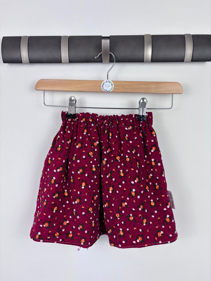 Floral Grace Maroon Skirt 2-4 Years-Skirts-Second Snuggle Preloved