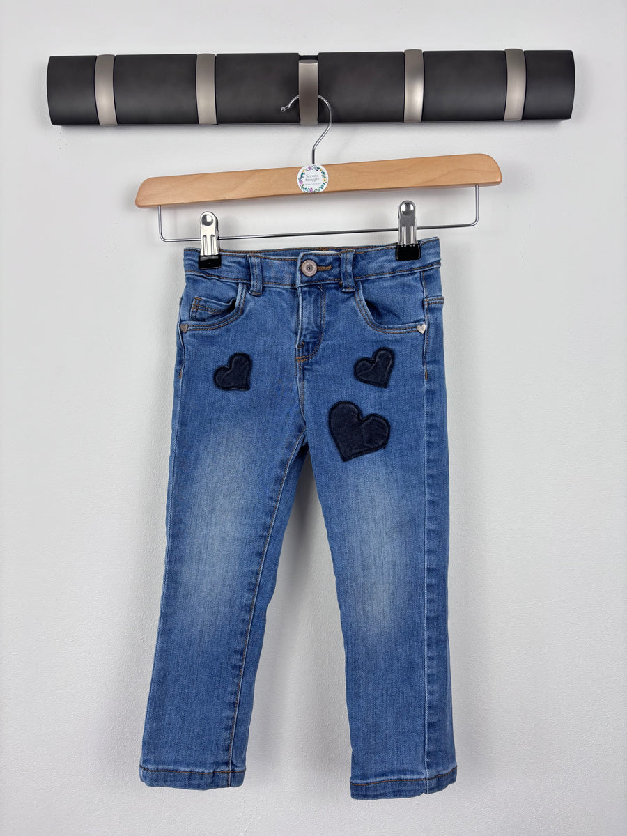 Vertbaudet Heart Jeans 3 Years-Trousers-Second Snuggle Preloved