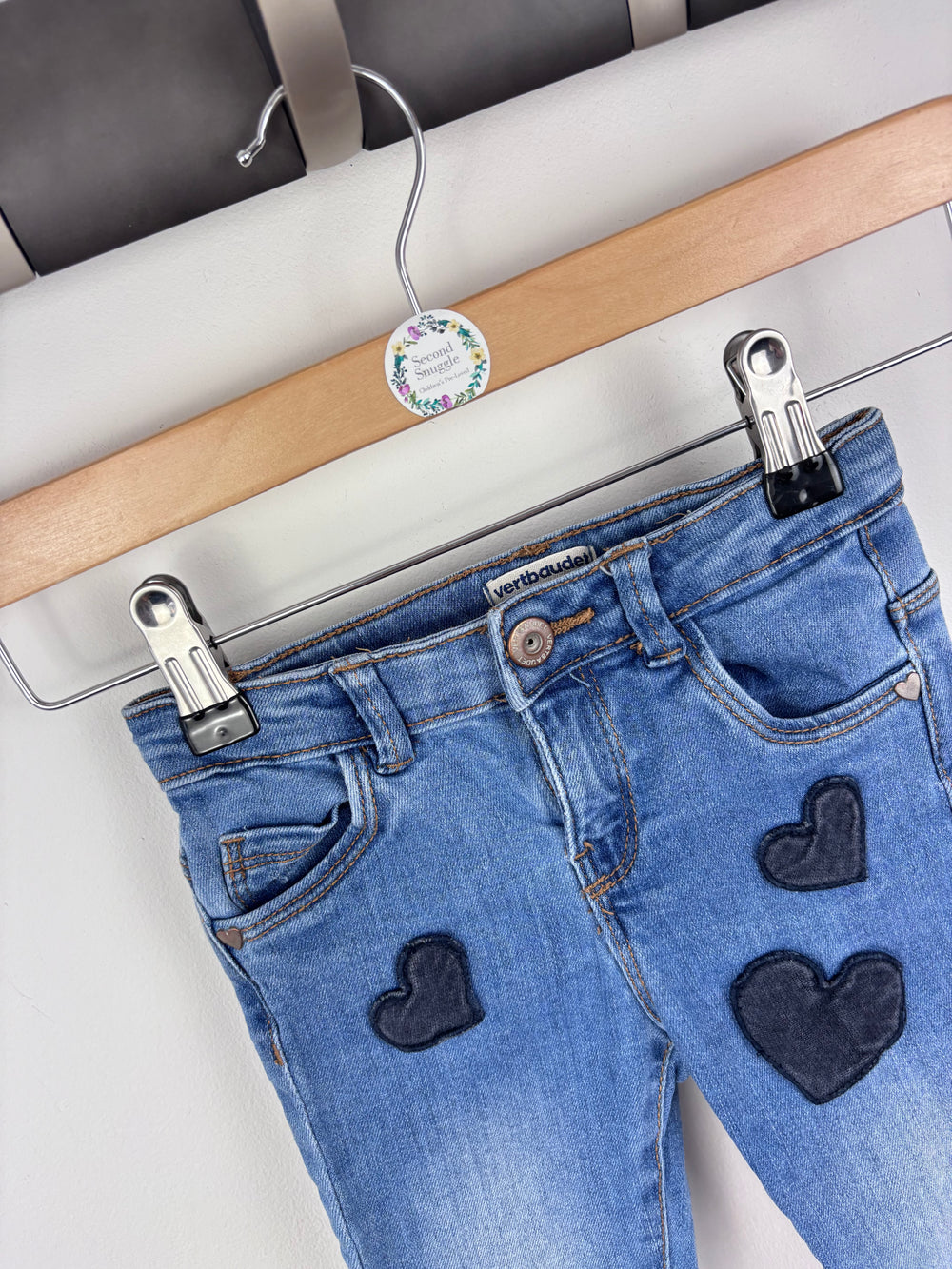Vertbaudet Heart Jeans 3 Years-Trousers-Second Snuggle Preloved