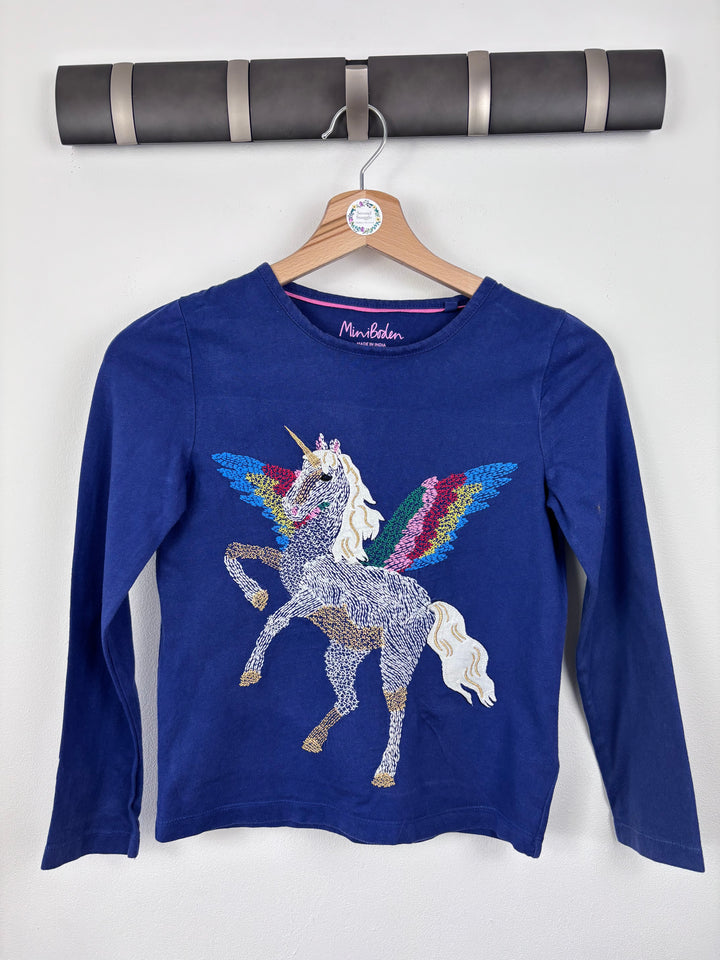 Mini Boden Unicorn Top 8-9 Years-Tops-Second Snuggle Preloved