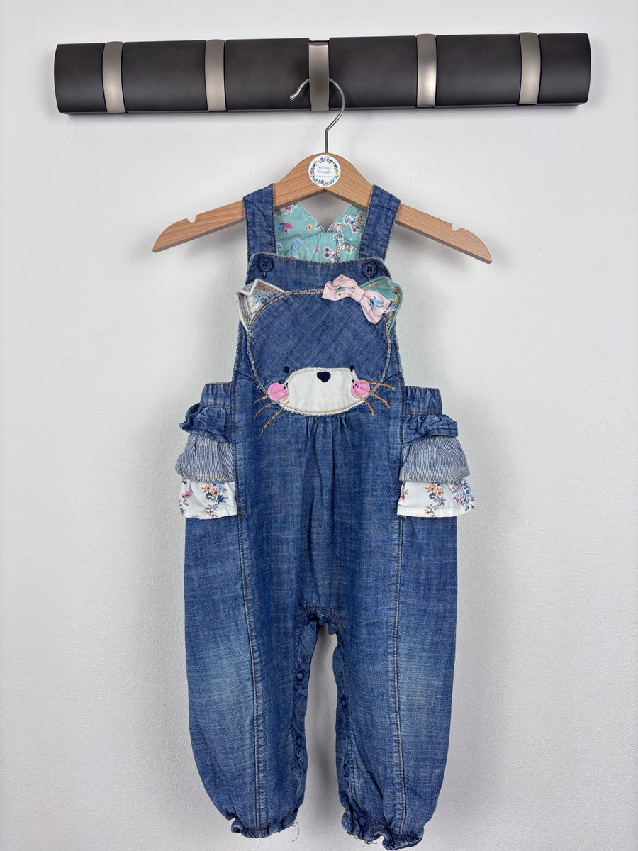 Next Cat Dungarees 9-12 Months-Dungarees-Second Snuggle Preloved