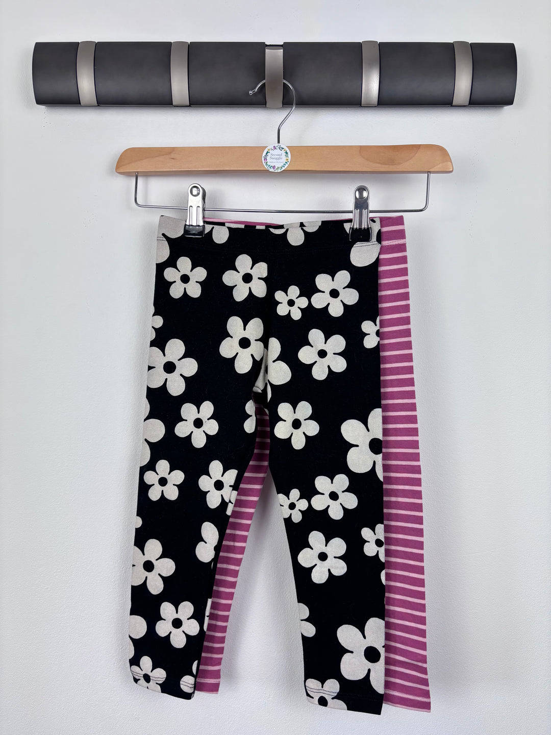 Next Flower And Stripe Leggings 2 Years-Leggings-Second Snuggle Preloved