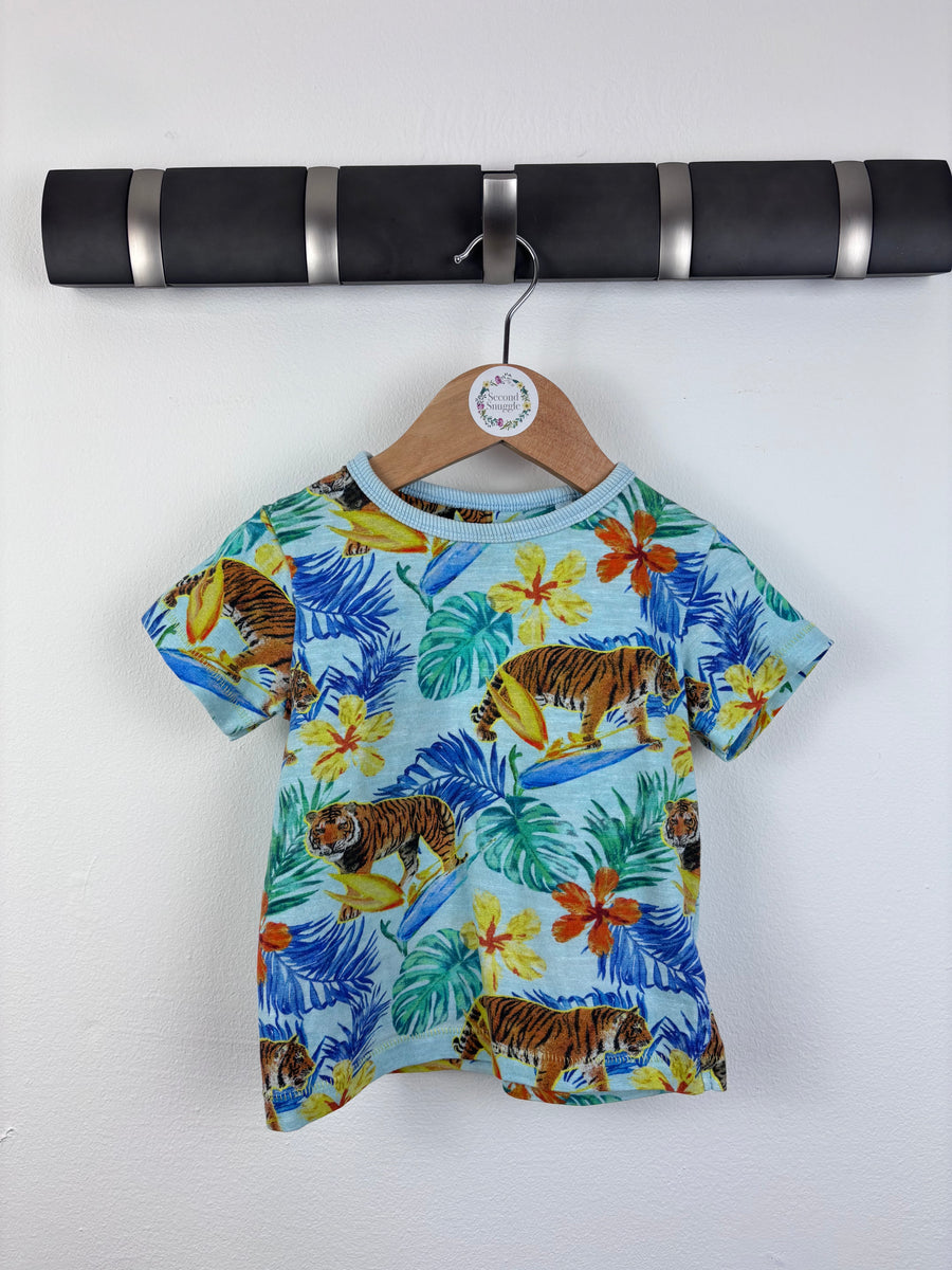 Next Tiger T-Shirt 12–18 Months-Tops-Second Snuggle Preloved