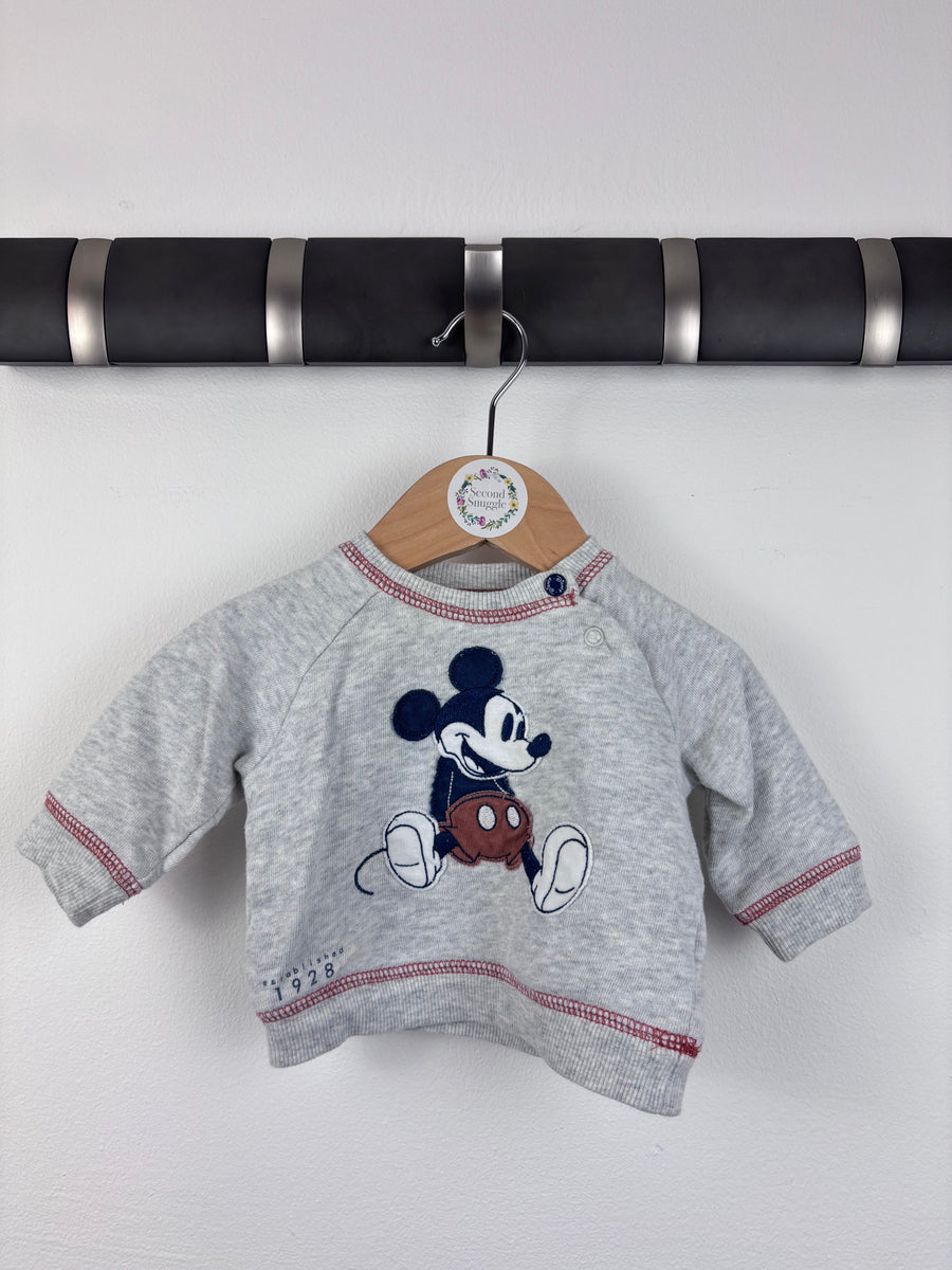 Tu Disney Mickey Sweatshirt Up To 1 Month-Jumpers-Second Snuggle Preloved