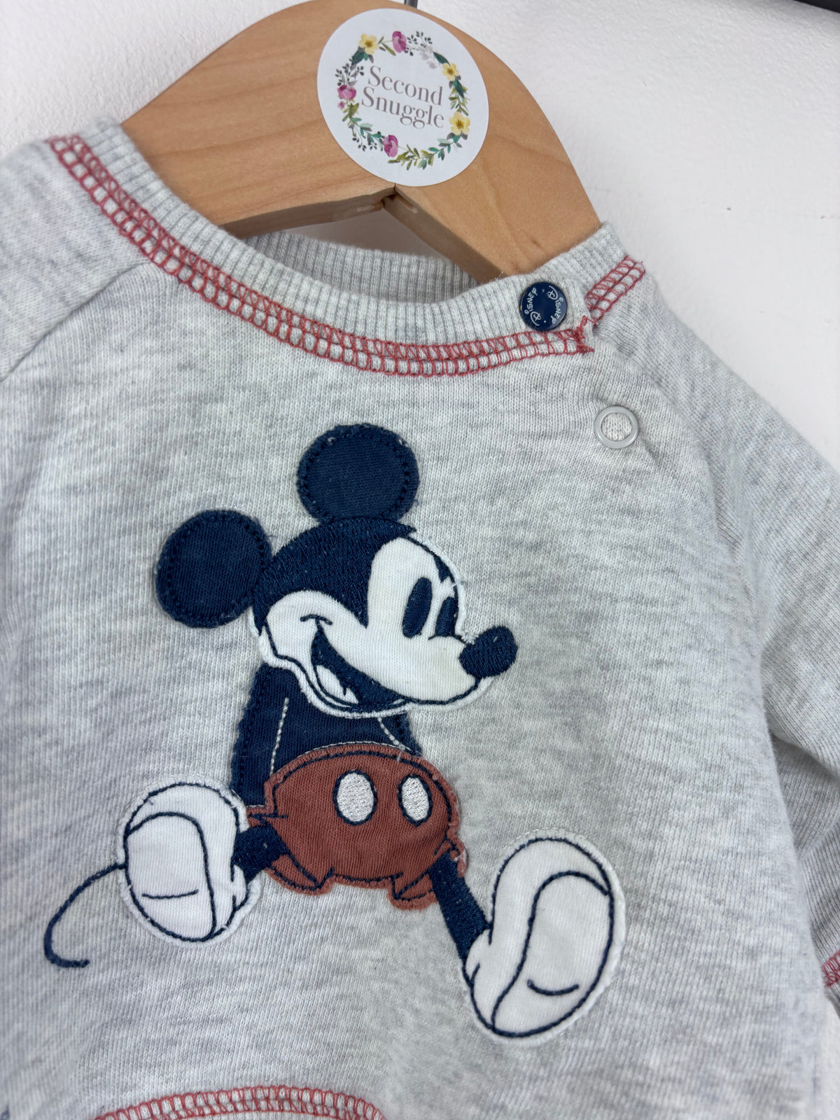 Tu Disney Mickey Sweatshirt Up To 1 Month-Jumpers-Second Snuggle Preloved