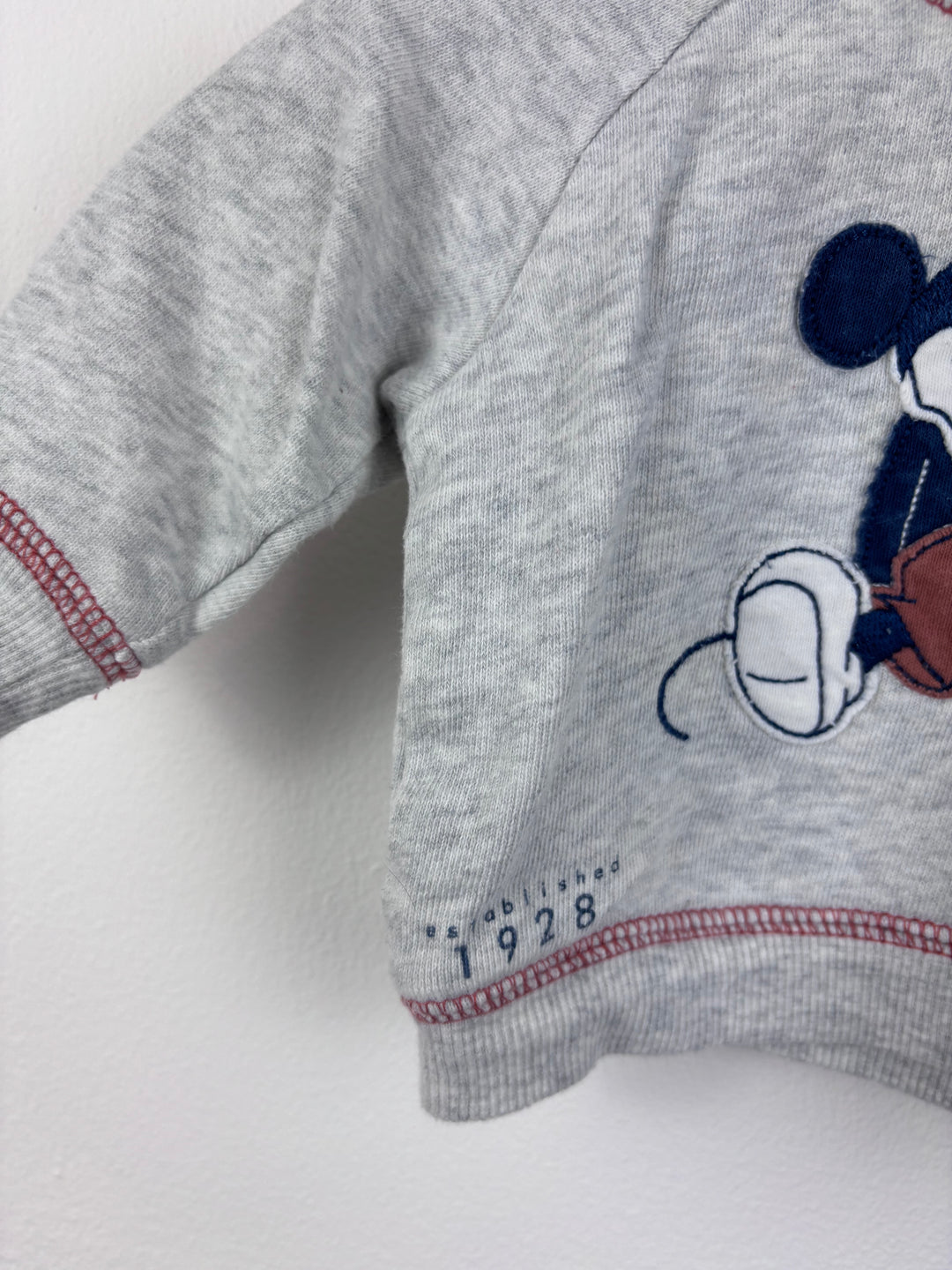 Tu Disney Mickey Sweatshirt Up To 1 Month-Jumpers-Second Snuggle Preloved