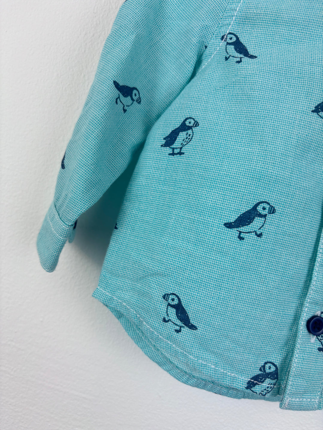 John Lewis Puffin Shirt 0–3 Months-Shirts-Second Snuggle Preloved