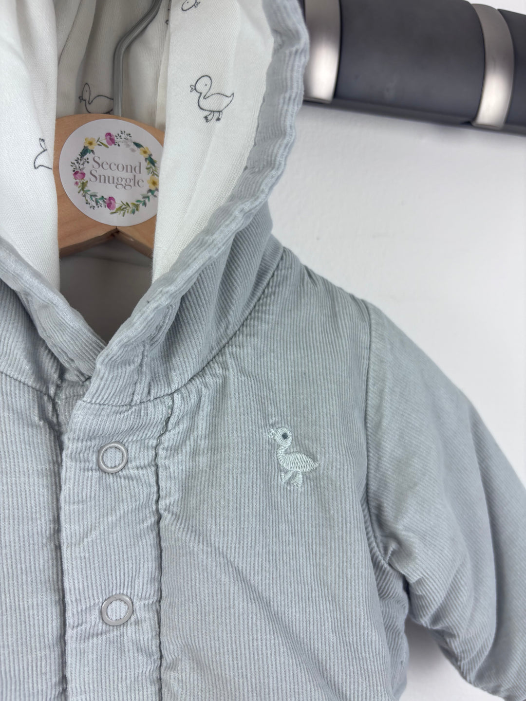 M&S Duck Print Coat Up To 1 Month-Jackets-Second Snuggle Preloved