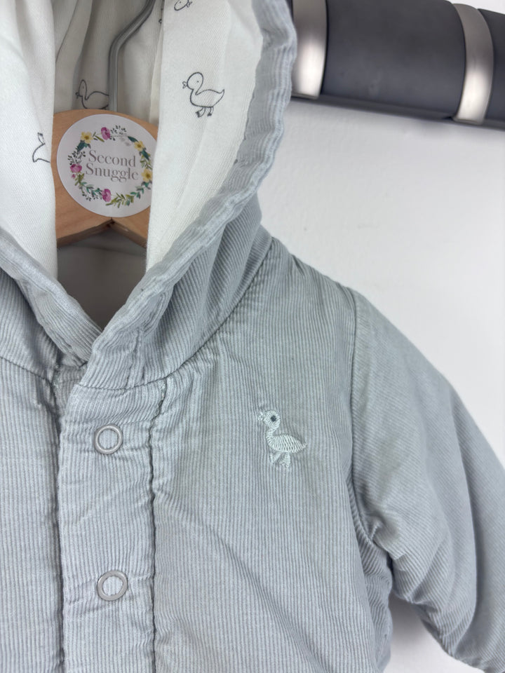 M&S Duck Print Coat Up To 1 Month-Jackets-Second Snuggle Preloved