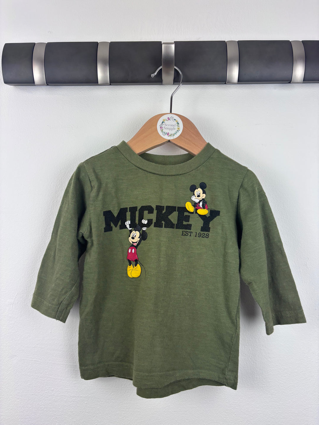 Next Mickey Mouse Top 6–9 Months-Tops-Second Snuggle Preloved