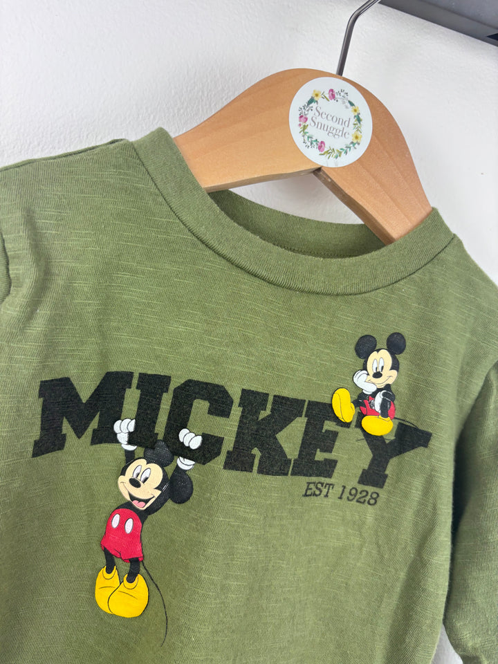 Next Mickey Mouse Top 6–9 Months-Tops-Second Snuggle Preloved