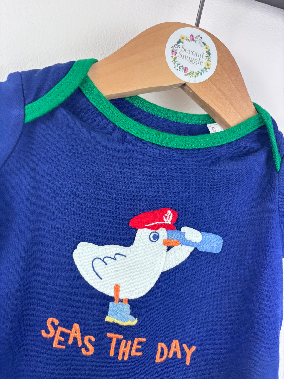 Joules Seas The Day Tee 0-3 Months-Tops-Second Snuggle Preloved