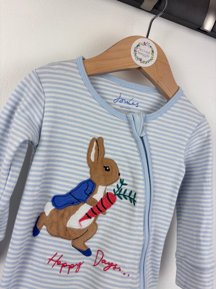 Joules Happy Days Sleepsuit 6–9 Months-Sleepsuits-Second Snuggle Preloved