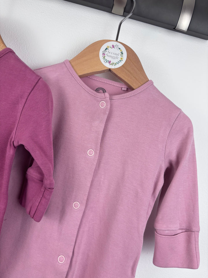 Next Sleepsuits 0–3 Months (2 Pack)-Sleepsuits-Second Snuggle Preloved