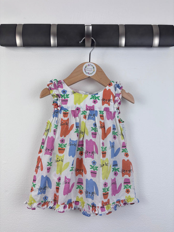 Baby Boden Cat Print Dress 6–12 Months-Dresses-Second Snuggle Preloved